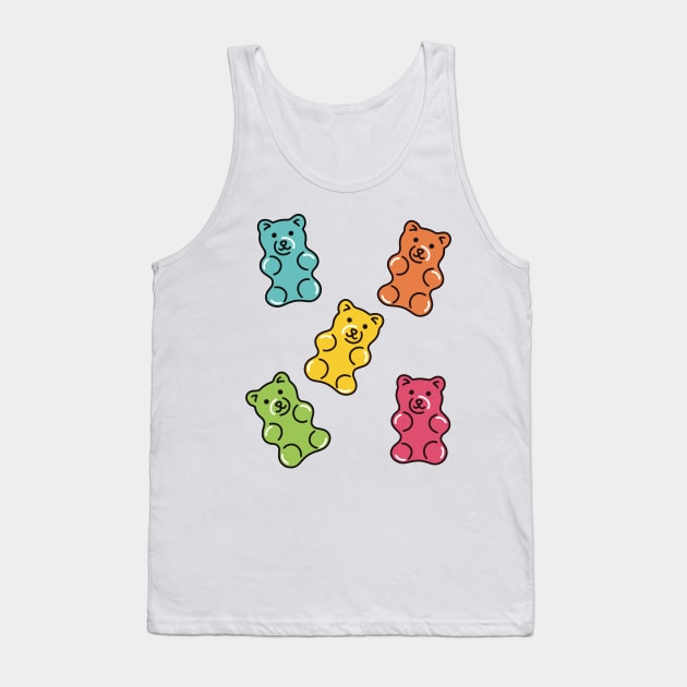 Gummy Bears Tank Top by murialbezanson